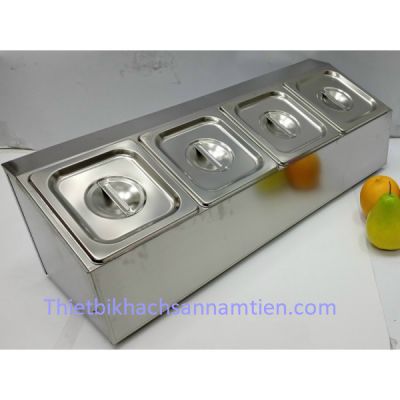 Kệ Đựng Gia Vị  Buffet 3 Ngăn Inox NT0309051