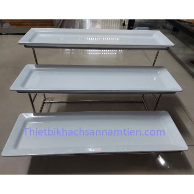 Chân Kệ Buffet Hình Chữ Nhật 3 Tầng NT0309037