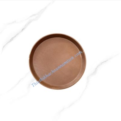 Khay Chống Trượt Sợi Thủy Tinh Tròn Size 28cm NT0603015