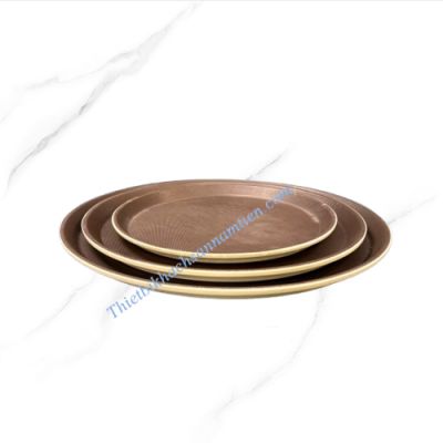 Khay Chống Trượt Sợi Thủy Tinh Tròn Size 46cm NT0603018