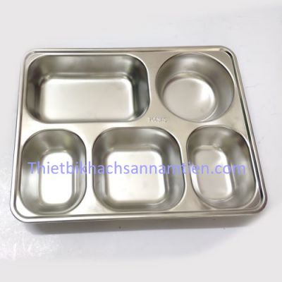 Khay Đựng Cơm 5 Ngăn Inox 304 NTKC003