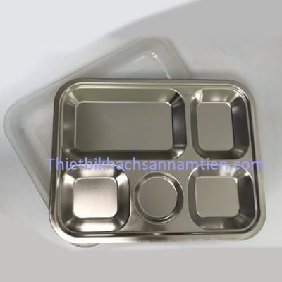 Khay Cơm Inox 5 Ngăn Giá Rẻ NTKC006