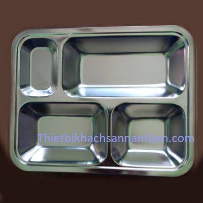 Khay Đựng Cơm Inox 4 Ngăn NTKC001