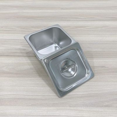 Khay Inox GN 1/6 Đựng Topping NT0308005