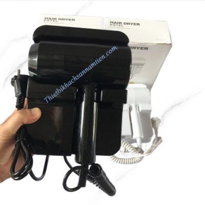 Máy Sấy Tóc Khách Sạn Gắn Tường Màu Đen NT0213115