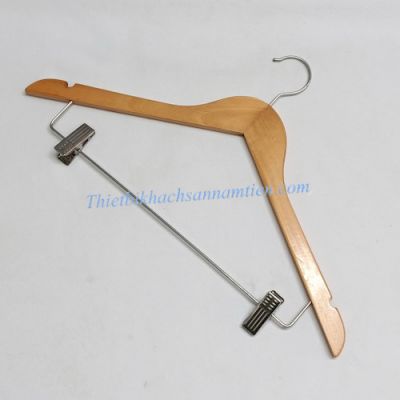 Móc Áo Gỗ Có Kẹp 12mm Màu Gỗ NT0206127