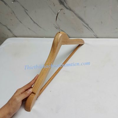 Móc Áo Quần Gỗ Dày 20mm Màu Gỗ Tự Nhiên NT0206131