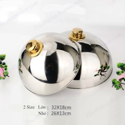 Nắp Đậy Thức Ăn Inox Núm Vàng NT0311015