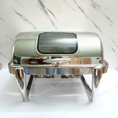 Nồi Hâm Buffet Hình Chữ Nhật Nắp Kính NT0301049