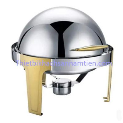 Nồi Hâm Buffet Tròn Inox Vàng NT0301052