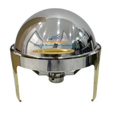 Nồi Hâm Buffet Tròn Inox Vàng NT0301052