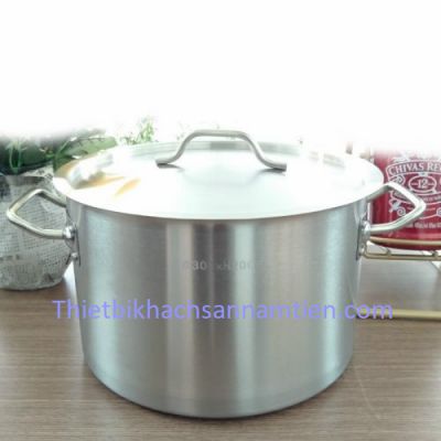 Nồi Inox 2 Quai 2 Đáy Thân Thấp