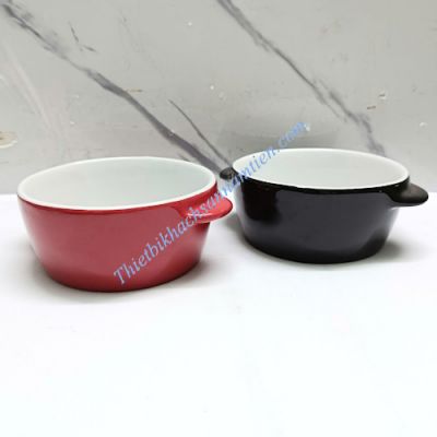 Nồi Sứ Mini Không Nắp, Chén Sứ Tròn Decor Buffet