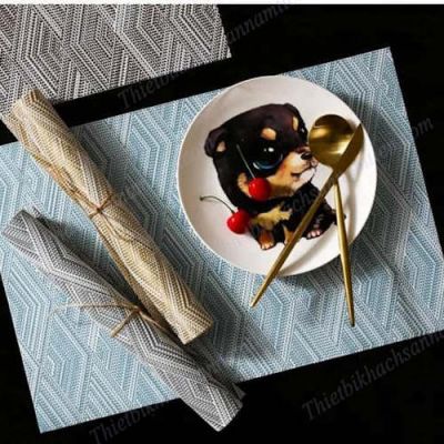 Tấm Lót Bàn Ăn Placemat Họa Tiết Quả Trám NT0409026