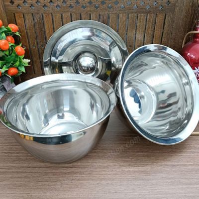 Thau Inox - Thau Trộn- Thố Trộn Có Nắp NT0708009