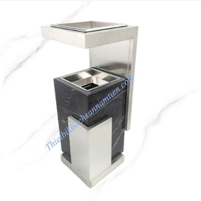 Thùng Rác Đá Hoa Cương Có Gạt Tàn NT0102038