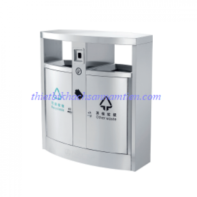 Thùng Rác 2 Ngăn Ngoài Trời Inox NT0104101