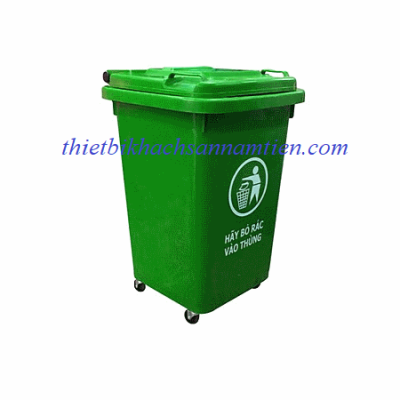 Thùng Rác Nhựa 60 lít Có Bánh Xe NT0105058