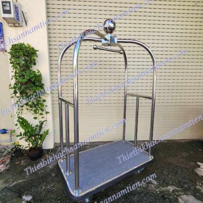 Xe Đẩy Hành Lý Inox Trắng Cao Cấp NT0101033