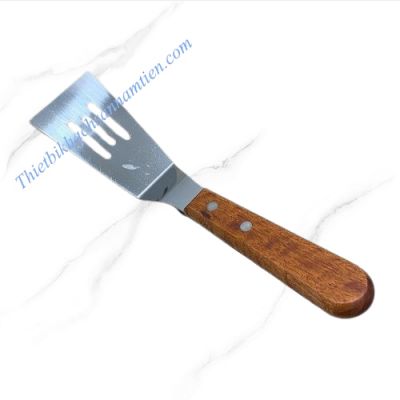 Xẻng Xúc Bánh Vuông Có Rảnh Cán Gỗ NT-900A-1