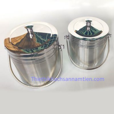 Xô Đá Inox 2 Lớp 1 Quay NT0601022