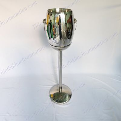 Xô Đá Inox 2 Lớp Và Chân Xô Đá Kiểu Pháp Ướp Rượu Champagne NT0601018