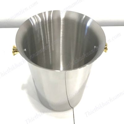 Xô Đá Inox Núm Vàng NT0601037