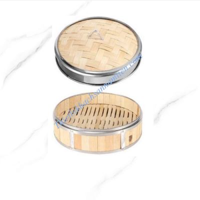 Xửng Tre Hấp Dimsum Viền Inox Size 26cm NT0317013