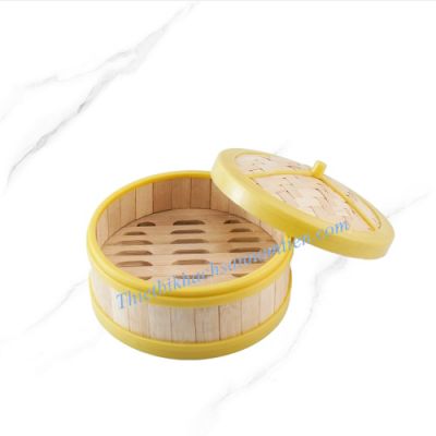 Xửng Tre Hấp DimSum Viền Nhựa Size 18Cm NT0317006