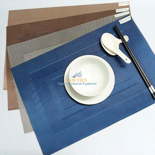 Tấm Lót Bàn Ăn Chống Thấm Sợi Nhựa Cao Cấp NT010532