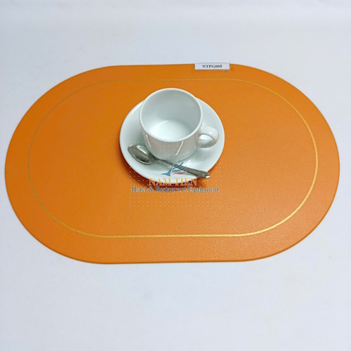 Tấm Lót Chén, Dĩa, Tách Da PU Cách Nhiệt, Chống Thấm