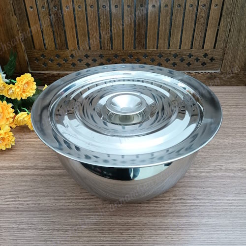 Thau Inox - Thau Trộn- Thố Trộn Có Nắp NT0708009