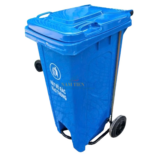 Thùng Rác Công Cộng 120L Đạp Chân Có Bánh Xe NT0105063