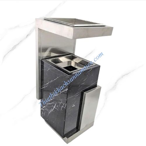 Thùng Rác Đá Hoa Cương Có Gạt Tàn NT0102038