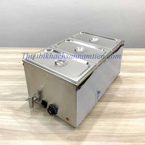 Quầy hâm nóng thức ăn 3 ngăn dung tích lớn giá rẻ