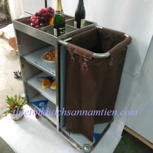 xe dọn phòng inox giá rẻ